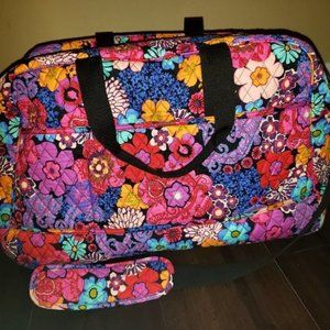 Vera Bradley floral fiesta large travel bag